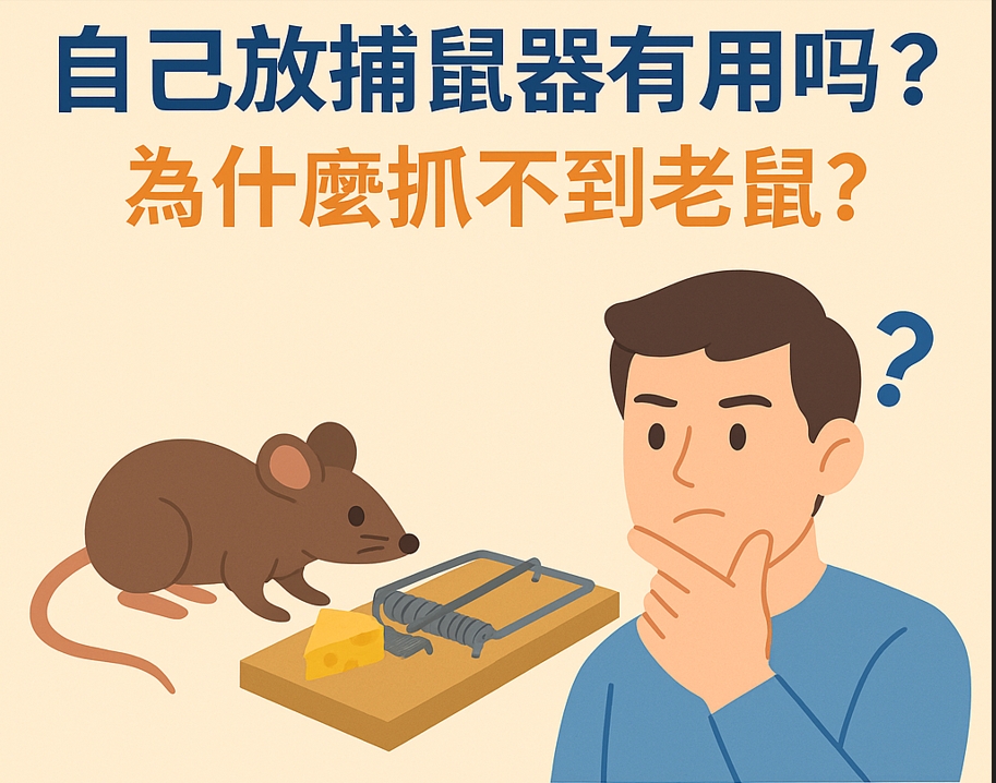 自己放捕鼠器有用嗎？為什麼抓不到老鼠？專家解析三大關鍵！